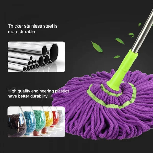 Microfiber Twist Mop Dust Mop with Telescopic Adjustable Perfect for Cleaning