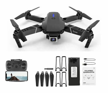 E88 Pro MAX 4K Foldable Drone with Mini Camera, HD Dual Camera, WiFi, Dual Battery, Super Performance