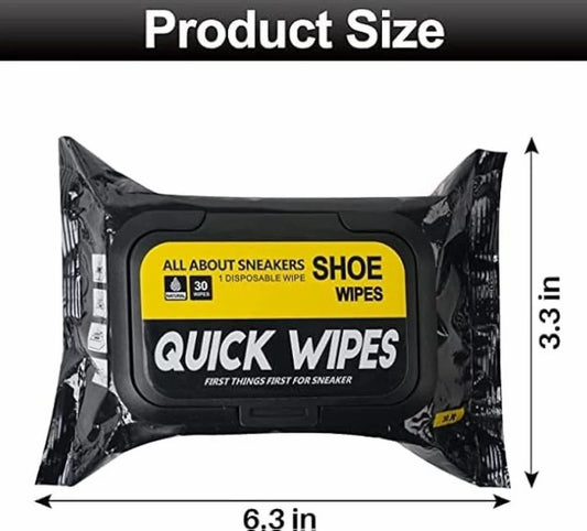 ( Pack Of 2 ) Shoe Wipes and Shoe Cleaning Solution (80 Pieces) - Quick & Easy Stain Removal